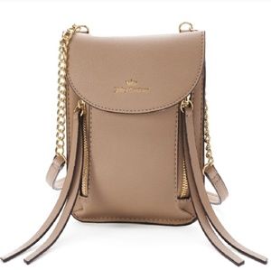 Authentic Juicy Couture Beach Tan crossbody purse